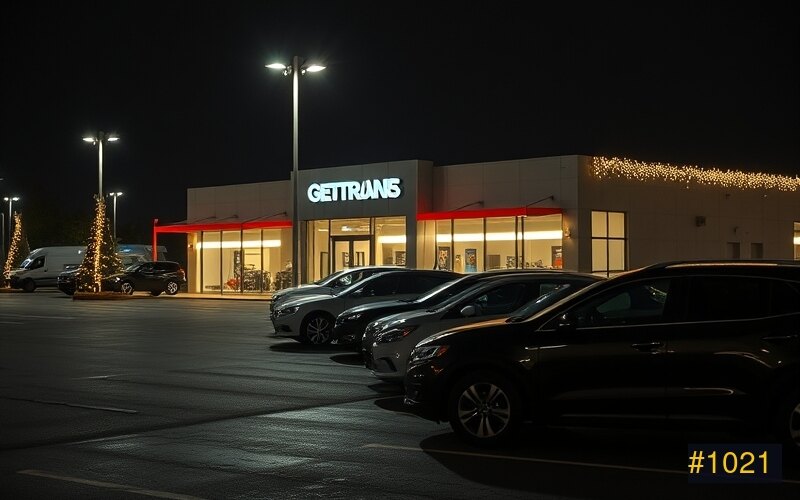 Car Dealerships holiday lighting