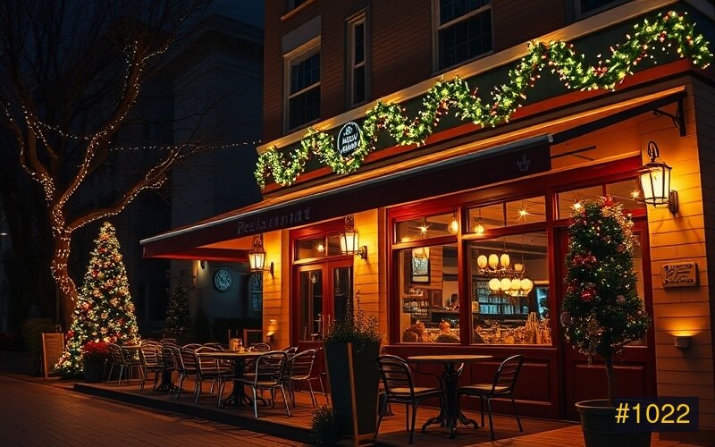 Restaurants holiday lighting